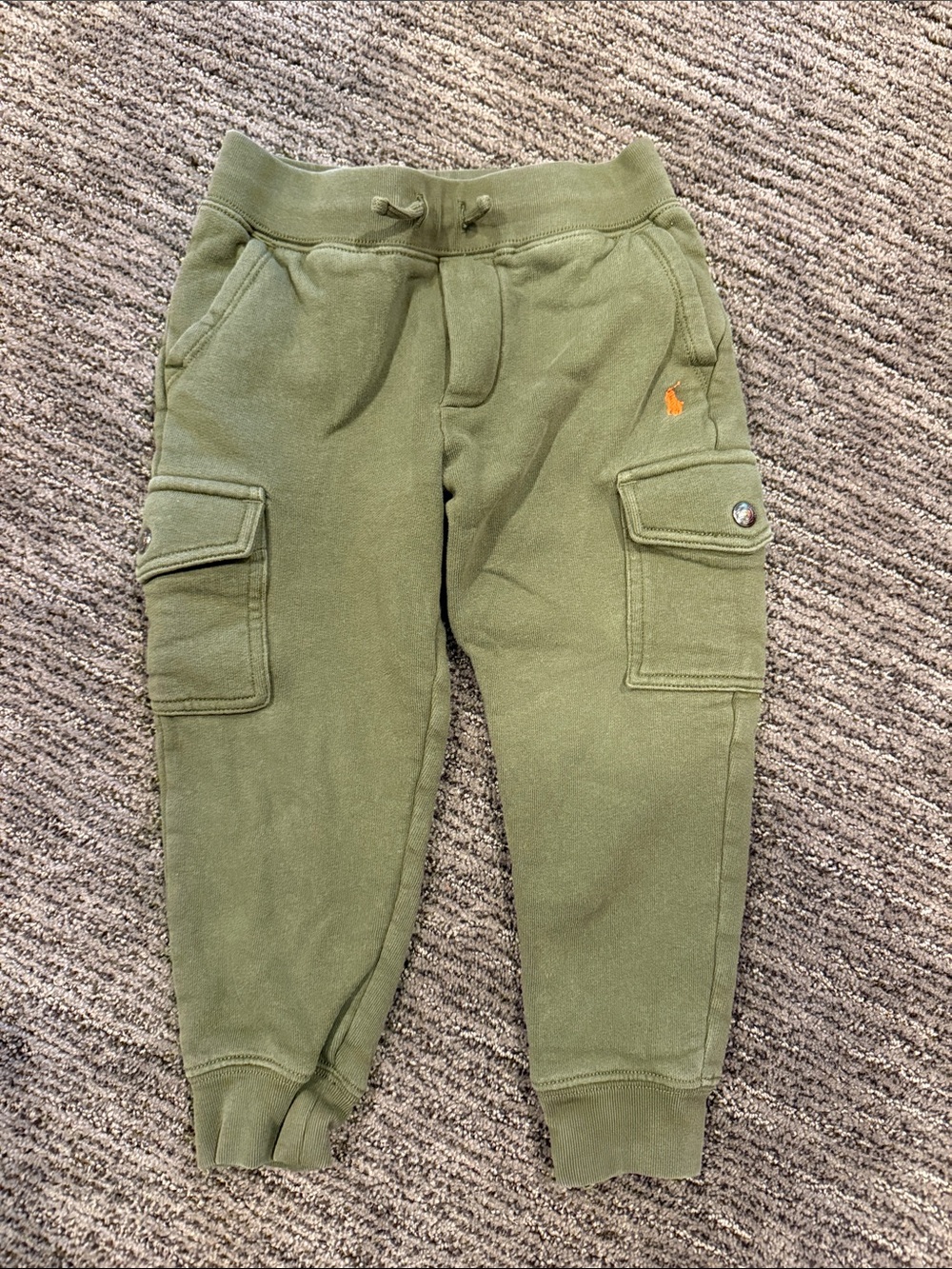 Polo by Ralph Lauren Olive Green Cargo Sweatpants - Kids
